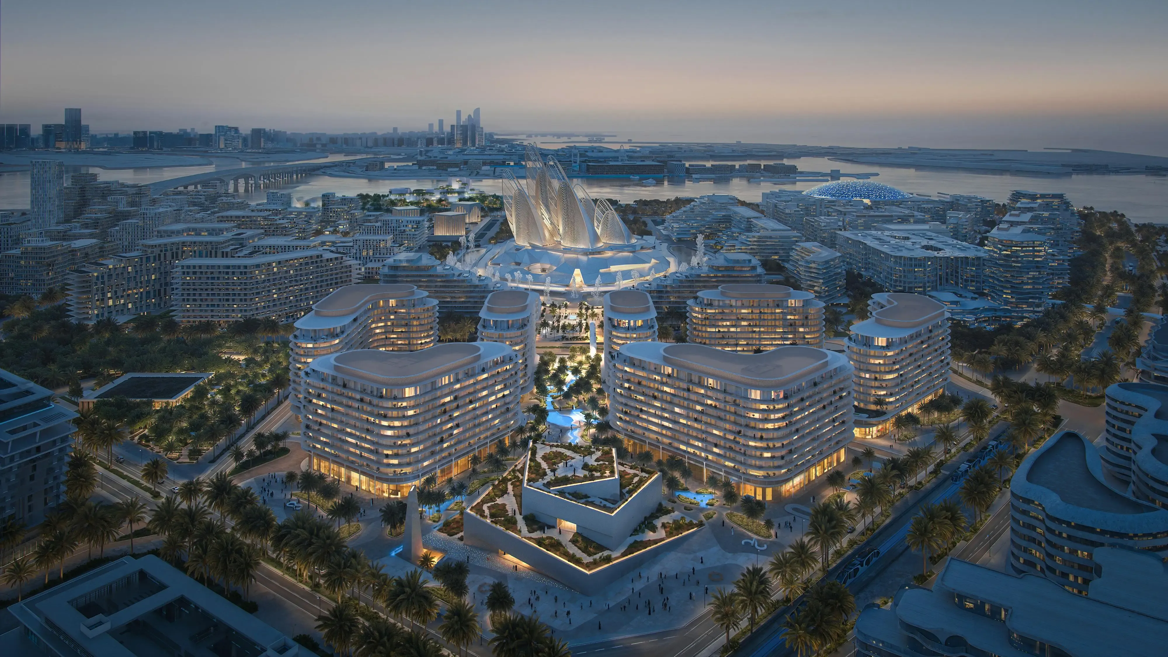 Aldar The Row Saadiyat premium residential exterior view